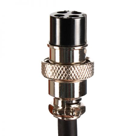 A customizable CB microphone equipped with a 4P XLR connector.
